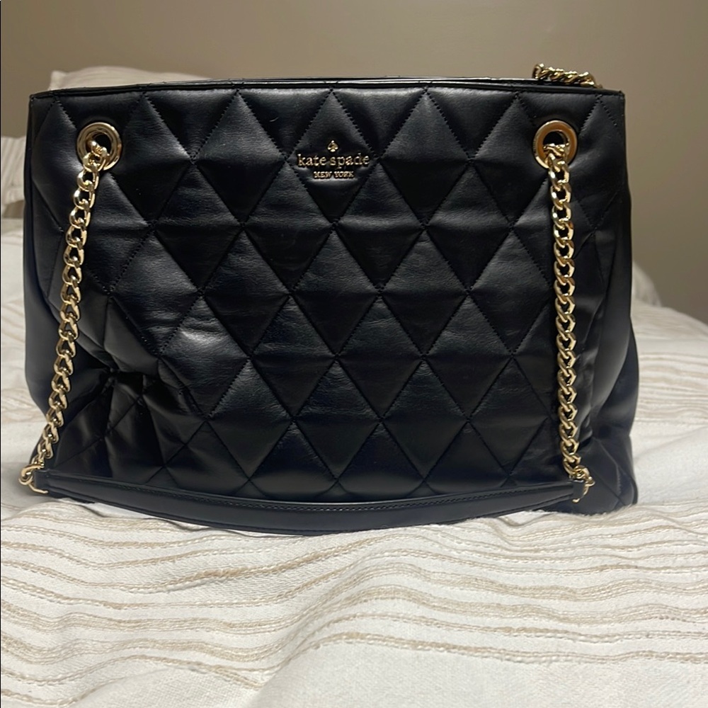 Kate Spade Black Quilted Shoulder Bag